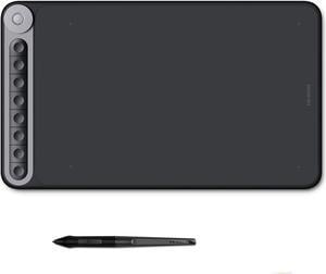 XENCELABS, Drawing Tablet, Wireless Graphic Tablet with Shortcut Keys  Remote, Ultrathin Pen Tablet with 2 Battery-Free Stylus, 8192 Levels  Pressure, 12 Digital Art Pad for Win/ Mac/ Linux, Black 