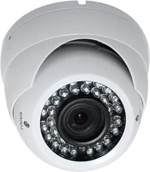 INS-D1200W 1/3" SONY 1000TVL , 720P, 1.3 MP 2.8-12mm Manual Zoom, 36IR 75FT Night Vision Vandal Proof  Dome Camera
