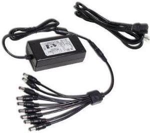 ACELEVEL PREMIUM 5AMP POWER ADAPTER WITH 8 WAY SPLITTER FOR Q-SEE CAMERAS