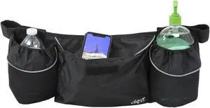 Clevr Bike Trailer Storage Cup Holder Bag Black