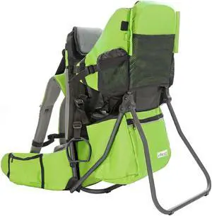 ClevrPlus CC Hiking Child Carrier Baby Backpack Camping for Toddler Kid, Green