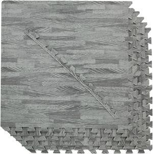 100 SqFt 3/8" EVA Sea Haze Grey Wood Grain Foam Mat Interlocking 2'X2' 25pcs 100 SqFt 3/8" EVA Sea Haze Grey Wood Grain Foam Mat Interlocking 2'X2' 25pcs
