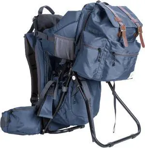 ClevrPlus Baby Hiking Child Carrier Backpack Camping with Detachable Bag, Blue