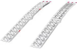 7.5' Set of 2 Truck ATV Folding Aluminum Loading Ramps, 1500 lbs Capacity