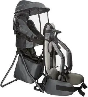 ClevrPlus CC Hiking Child Carrier Baby Backpack Camping for Toddler Kid, Grey