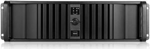 iStarUSA D-300SEA-BK-T7SA 3U Compact Stylish Rackmount Chassis with Black SEA Bezel and Rugged 5.25" to 3.5" SATA SAS 6 Gbps HDD Hot-swap Rack
