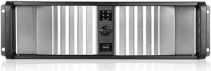 iStarUSA D-300SEA-SL-HDD2535 3U Compact Stylish Rackmount Chassis with Silver SEA Bezel with internal 2.5" to 3.5" HDD/SSD Converter