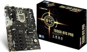 Biostar TB360-BTC PRO Ver. 6.x LGA1151 DDR4 Supports DX12/HDCP ATX Motherboard (Best to Crypto-Mining)