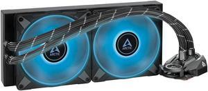 ARCTIC Liquid Freezer II 280 RGB - Multi-Compatible All-in-one RGB CPU AIO Water Cooler, Black ACFRE00108A