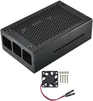 AAAwave ODS704 Aluminum Metal Box Case With Cooling Fan For Raspberry Pi 4B AAAwave ODS704 Aluminum Metal Box Case With Cooling Fan For Raspberry Pi 4B