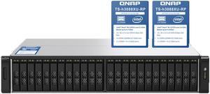 QNAP TS-H3088XU-RP 2U 30-bay 2.5" SATA 6Gbps all-flash NAS, Intel Xeon W-1270 8-core 3.4 GHz ,64GB DDR4 ECC TS-H3088XU-RP-W1270-64G-US