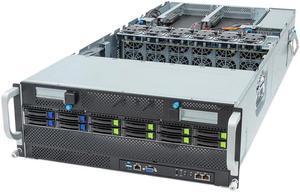 Gigabyte G493-ZB1 rev. AAP1 4U HPC/AI Server Barebone - AMD EPYC 9004, Dual CPU, 10x Gen5 GPUs