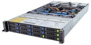 Gigabyte R283-Z90 rev. AAD2 2U Rack Server Barebone - AMD EPYC 9004, Dual CPU, 3x M.2, 24x DIMM Slots, 12+4 Gen4 NVMe/SATA/SAS Bays