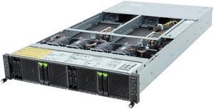 Gigabyte H233-Z80 rev. AAW1 2U High Density Server - AMD EPYC 9004, 2-Node Dual CPU, 4x Gen 5 x16 GPU,  4X Gen4 NVMe Bays