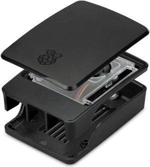 Raspberry Pi SC1160 Active Cooling PWM Fan Protection, Inbuilt fan case, Black-Grey