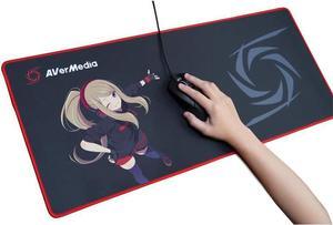 AVerMedia BIGMOUSEPAD ELENA Mouse Pad | Anti-slip Rubber Base | Ultra Smooth Surface (Black)