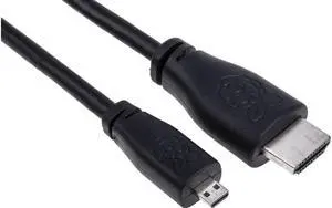 Raspberry Pi SC0532 Micro-HDMI to HDMI Cable Long 2M - Black