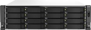 QNAP TS-H2287XU-RP-E2336-32G-US 22-Bay 3U rackmount NAS, Intel Xeon E-2336 ,32 GB ECC DDR4, USB 3.2 Gen2,550W redundant