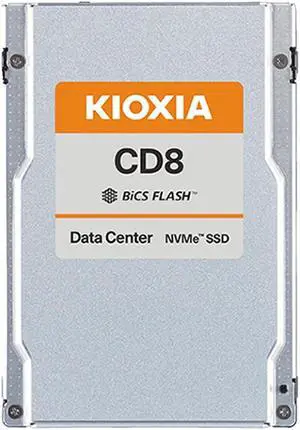 Kioxia KCD8XRUG3T84 CD8-R Data Center SSD 3.84TB 2.5" U.2/U.3 15mm PCIe 4 x 4 NVMe 3D TLC 1DWPD