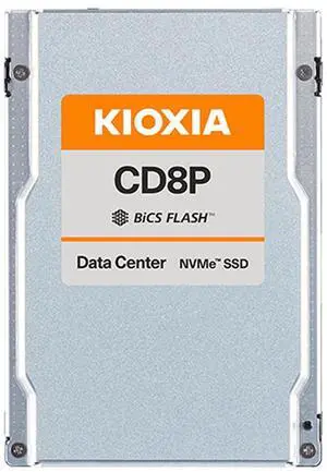Kioxia KCD8XPUG3T84 CD8P-R Data Center & Read Intensive SSD 3.84TB 2.5" U.2/U.3 15mm PCIe 5 x 4 NVMe 3D TLC 1DWPD