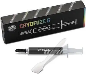 Cooler Master MGY-ADSW-N03G-R1 CryoFuze 5 Thermal Paste, Nanoparticles, CPU/GPU Temp-50°C to 240°C for CPU, GPU Coolers (White)