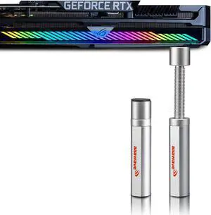 AAAwave Graphics Card Support Bracket Adjustable Height GPU Brace with Magnet base and Non-Slip rubber pad (Silver) AAAwave Graphics Card Support Bracket Adjustable Height GPU Brace with Magnet base and Non-Slip rubber pad (Silver)