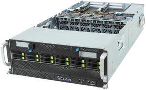 Gigabyte G493-ZB2 Rev. AAP1 4U HPC/AI Server - AMD EPYC 9004, Dual CPU, 8x PCIe Gen5 GPUs (with PCIe switches)