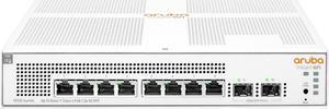HPE JL681A#AC3 Instant On 1930 8-Port PoE Gb Ethernet 8xGE PoE (124W), 2X 1G SFP, L2+ Smart Switch International Cord