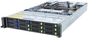 Gigabyte R283-Z97 Rev. AAF1 2U Rack Server - AMD EPYC 9004 Dual CPU, 4+2x Gen5 x16 PCIe Slots, 12+4x Gen5 NVMe/SATA/SAS-4 Bays