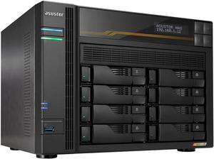 Asustor AS6808T Lockerstor 8 Gen3 8 Bay NAS, Quad-Core 2.3GHz CPU,2x 10GbE Ports,16G ECC DDR5,4x M.2 SSD Slots (Diskless)