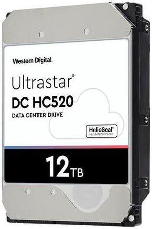WD Ultrastar 0F29562 DC HC520 12TB HDD SAS-12Gbps 3.5-Inch Internal Hard Drive HUH721212AL4204
