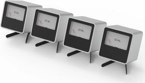 Streacom ST-VU1SSR4 VU1 Dynamic Analogue Dials - Sliver - All aluminum enclosure, glass panel