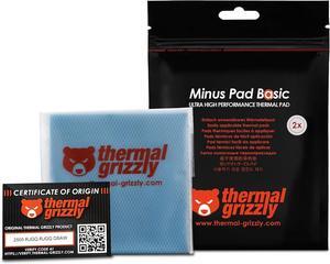 Thermal Grizzly TG-MP-B-100-100-10-2 Minus Pad Basic 2-Pack Thermal Interface Pad,100x100x1.0mm for SSDs,GPUs&Electronics