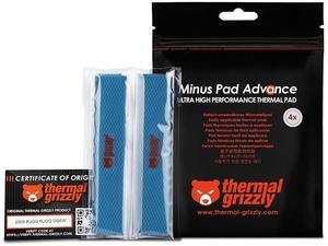 Thermal Grizzly TG-MP-A-120-20-30-4 Minus Pad Advance 120x20x3.0mm, Non-Conductive, High Thermal Conductivity & Compressibility for SSDs, GPUs & Electronics  4-Pack
