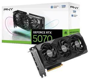 PNY VCG507012TFXPB1 NVIDIA GeForce RTX 5070 Triple Fan Graphic Card - 12 GB GDDR7 - PCIe 5.0 x16 - 250 W