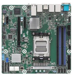 ASRock Rack B650D4U-2L2T/BCM Micro-ATX Server Motherboard Single Socket AMD EPYC 4004 and AMD Ryzen 9000/8000/7000 Series Processors (LGA 1718) B650E PCIe 5.0 Dual 10G Lan