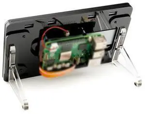 Pimoroni PIM757 Pibow Frame for Raspberry Pi Touch Display 2  Noir Black