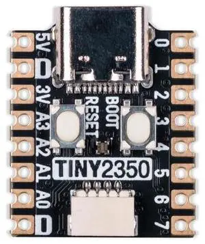 Pimoroni PIM721 postage stamp sized RP2350 development board with a USB-C connection, perfect for portable projects
