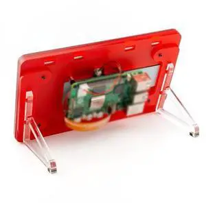 Pimoroni PIM756 Pibow Frame for Raspberry Pi Touch Display 2- Coupe Red