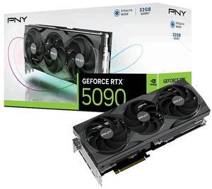 PNY NVIDIA GeForce RTX 5090 Triple Fan Graphics Card 32GB GDDR7 PCI Express 5.0 1x HDMI 2.1a, VCG509032TFXPB1
