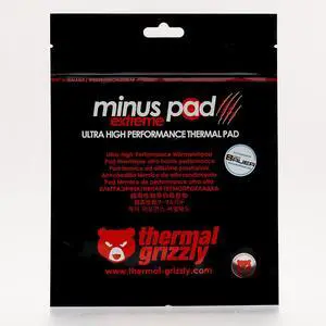Thermal Grizzly - Minus Pad Extreme (100x100x1,5mm) - Self-Adhesive Cooling Conductive Thermal Pad - Elastic and Adaptable Silicone Thermopad CPU/GPU