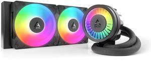 Arctic ACFRE00182A Liquid Freezer III Pro 240 A-RGB  AIO CPU Cooler, Water Cooling, AMD AM5/AM4, Intel LGA1851/1700 - Black