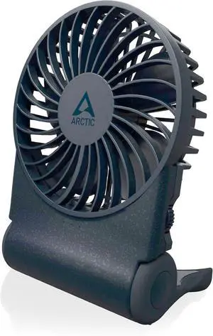 Arctic AEBRZ00028A Summair Rechargeable Handheld Fan w/ Stand, infinite speed, 4-77h Running Time, USB-C (incl. USB-A Cable) - Blue