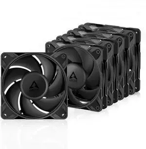 Arctic ACFAN00307A P12 Pro PST  120 mm PWM Fan w/ Y-Cable Splitter Fluid Dynamic Bearing, 4-Pin -Black- 5 Pack