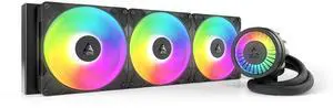 Arctic ACFRE00185A Liquid FreezerIII Pro 420 A-RGB AIO CPU Fans 3 x 140mm Water Cooling AM5/AM4, Intel LGA1851/1770 - Black