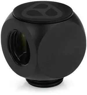 Thermal Grizzly TG-DM-FIT-0004 DeltaMate Rotary T Fitting G1/4 Male + Dual Female Tee Connector for Custom PC WaterCooling-Black