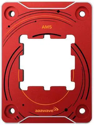 AAAwave AM5 CPU Contact Sealing Frame, Anti-Bending Contact Frame & Fixing Frame,  CPU Guard Protects AM5 Socket Components - Red