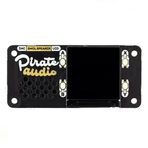 Pimoroni PIM485 Pirate Audio Speaker, mini mono speaker, high-res display for Raspberry Pi