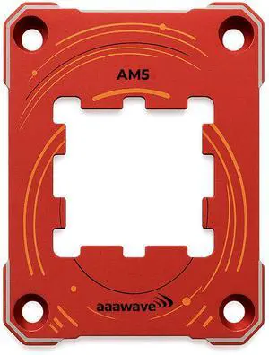 AAAwave AM5 CPU Contact Sealing Frame, Anti-Bending Contact Frame & Fixing Frame,  CPU Guard Protects AM5 Socket Components - Red