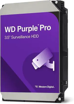 WD Purple Pro 12TB 7200 RPM 512MB Cache SATA 6.0Gb/s 3.5" Internal Hard Drive - WD122PURP WD Purple Pro 12TB 7200 RPM 512MB Cache SATA 6.0Gb/s 3.5" Internal Hard Drive - WD122PURP